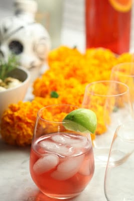 You are currently viewing Day of the Dead Blood Orange Margarita Recipe